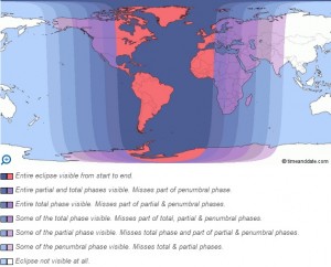 moon eclipse map