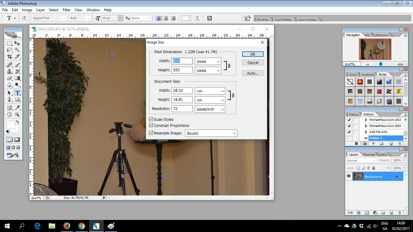 create a new watermark action in photoshop cs2