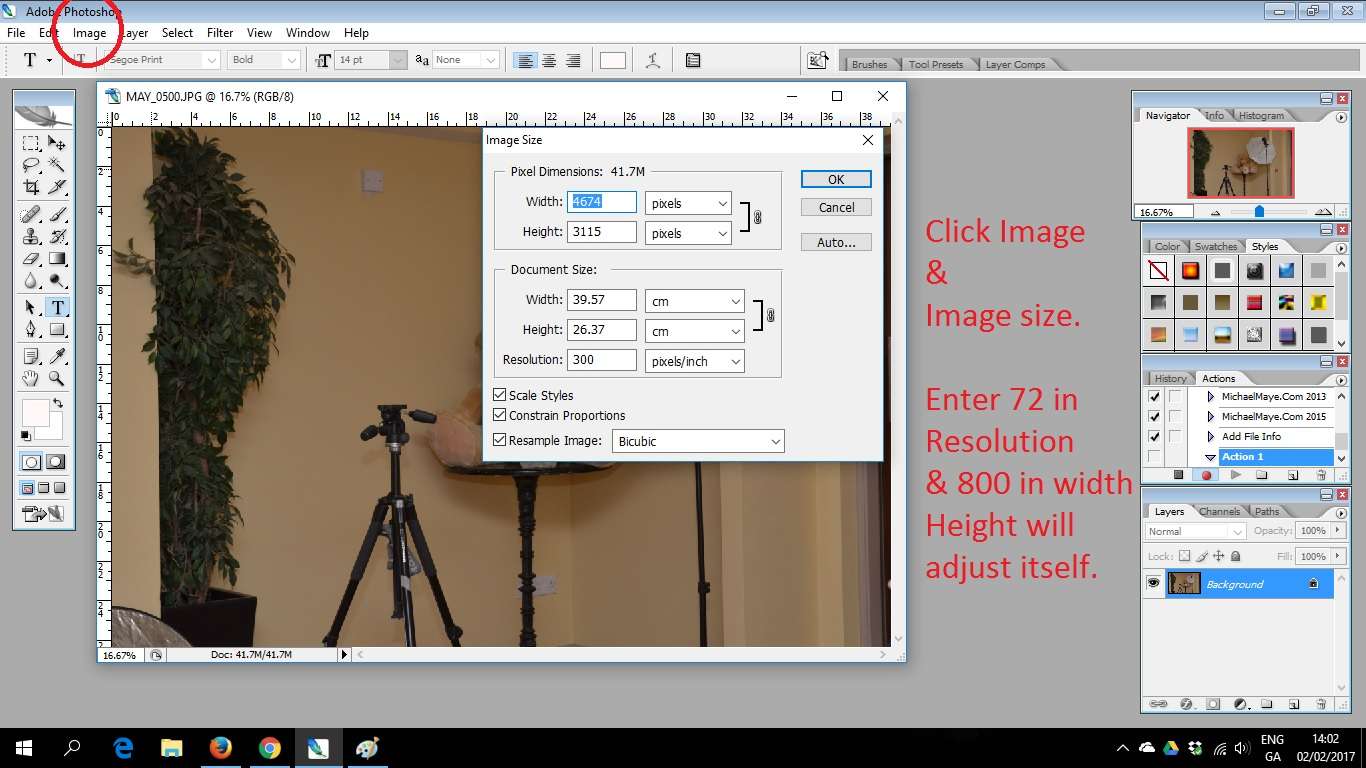 create a new watermark action in photoshop cs2