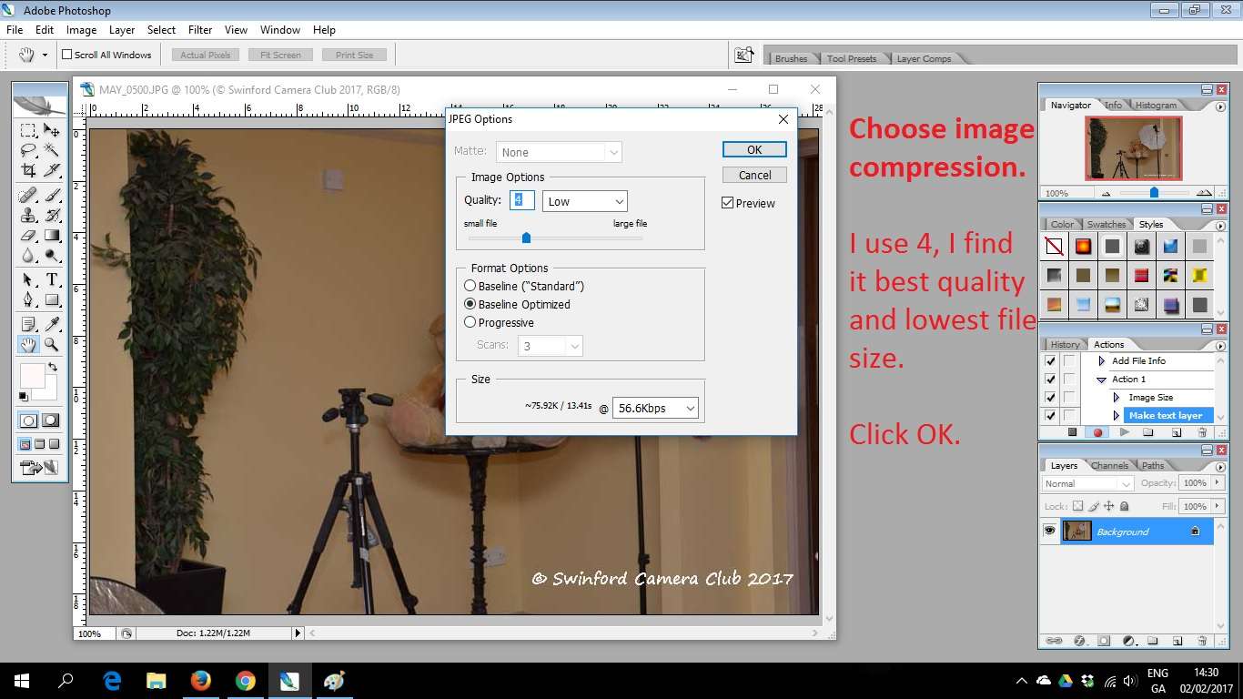 create a new watermark action in photoshop cs2