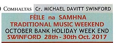 Feile Na Samhna Swinford October 28th-30th