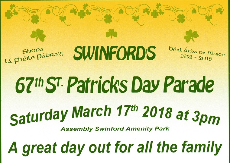 67th Swinford St Patrick’s Day Parade